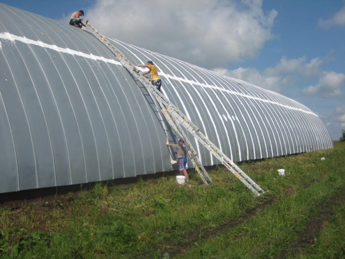 Ремонт арочного ангара 02