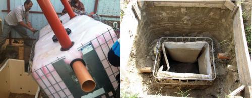 Канализация из еврокубов. Монтаж септика из еврокубов для частного дома своими руками