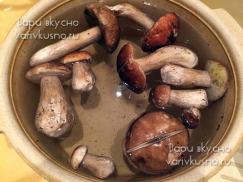 Маринованные белые грибы быстрого приготовления рецепт. 