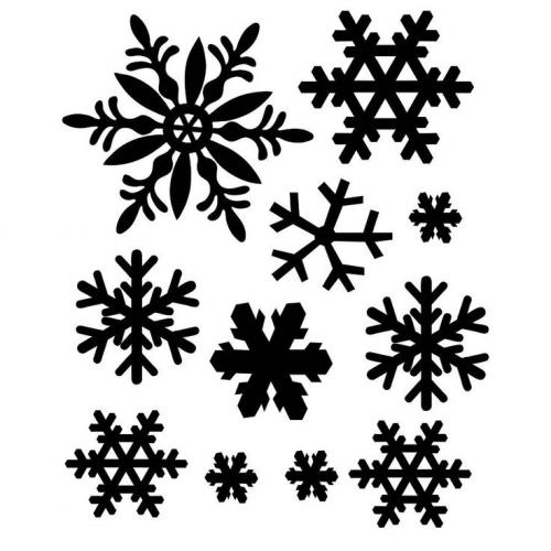 Топ 100 рисунков на окна из бумаги к Новому 2020 году. Вытыканка шаблоны из бумаги на Новый год 2020 04