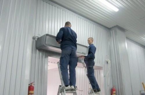 Тепловая завеса Установка. Монтаж тепловой завесы от начала до конца