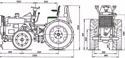 Как сделать минитрактор полноприводный из мотоблока. Инструкция по сборке минитрактора из мотоблока