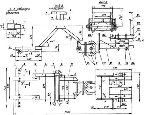 Как сделать минитрактор полноприводный из мотоблока. Инструкция по сборке минитрактора из мотоблока