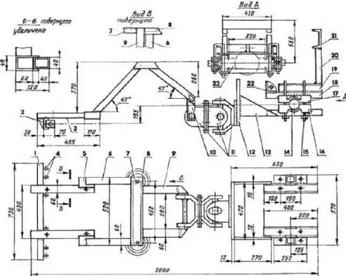 Минитрактор из мотоблока Нева Своими Руками. Делаем минитрактор из мотоблока Нева