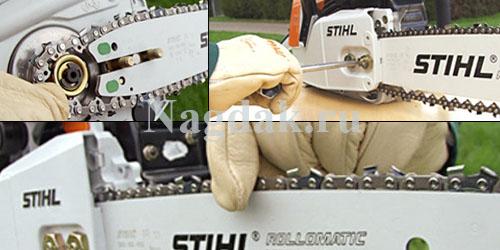 Как Натянуть Цепь На Бензопиле Штиль MS 180 c. Как натянуть цепь на бензопиле Stihl