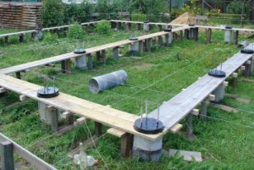 Столбчатый фундамент с ростверком своими руками