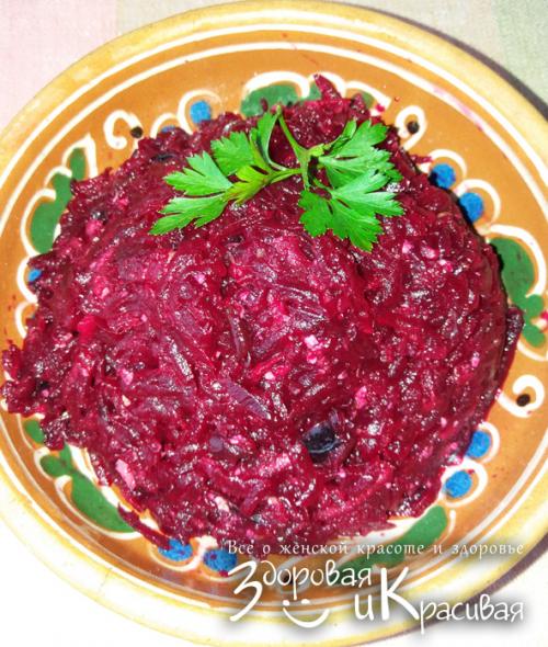 Салат из свеклы с луком. Салат из свеклы: 7 очень вкусных рецептов на праздник