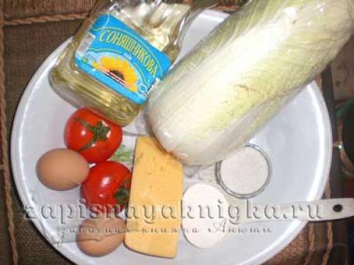 Пекинская капуста жареная в кляре. 