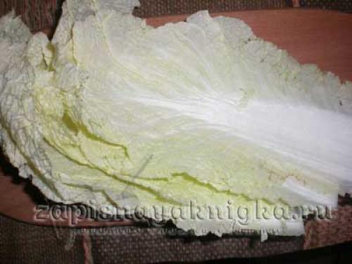 Пекинская капуста жареная в кляре. 