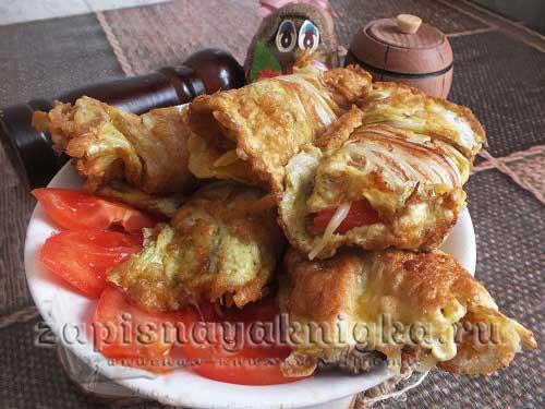 Пекинская капуста жареная в кляре. 