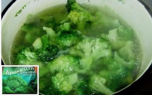 Салат из замороженной брокколи