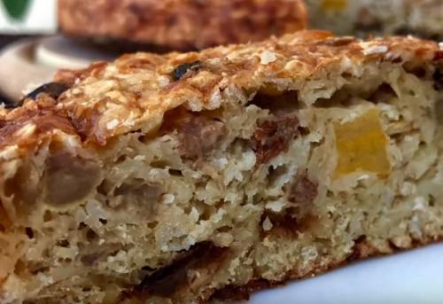 Торт с овсяными хлопьями. Диетический тортик из овсянки без муки и сахара