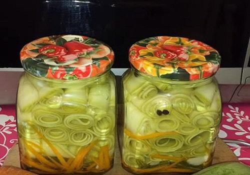 Маринованные хрустящие кабачки на зиму