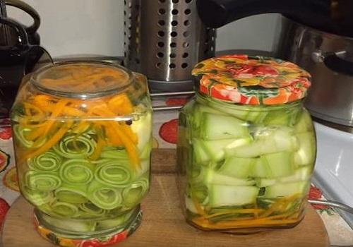 Маринованные хрустящие кабачки на зиму