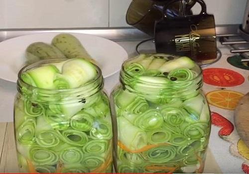 Маринованные хрустящие кабачки на зиму