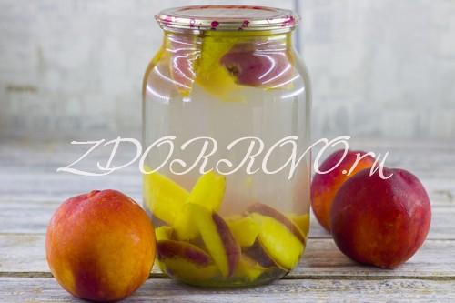 Компот из нектарина дольками. Приготовление блюда по шагам с фото: