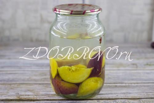 Компот из нектарина дольками. Приготовление блюда по шагам с фото: