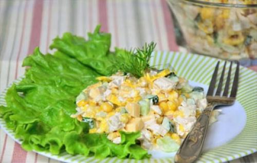 Салат разбойничий с блинами и курицей. Секреты готовки салата из блинчиков и куриного копченого мяса 06 Салат разбойничий с блинами и курицей. Секреты готовки салата из блинчиков и куриного копченого мяса 06