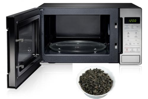 Как жарить семечки в микроволновке