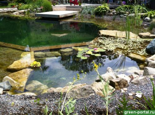 Биоплато для пруда устройство. Биоплато для очистки воды в пруду 04