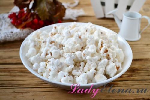 Как сделать попкорн из сырой кукурузы. Попкорн в домашних условиях из кукурузы на сковороде