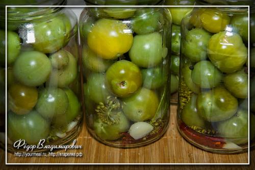 Маринованные зеленые помидоры