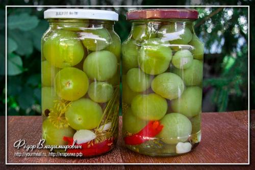 Маринованные зеленые помидоры