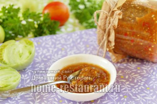 Пошаговый рецепт зеленых помидор. 