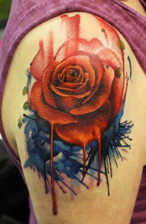 Роза символ тату. Татуировка роза