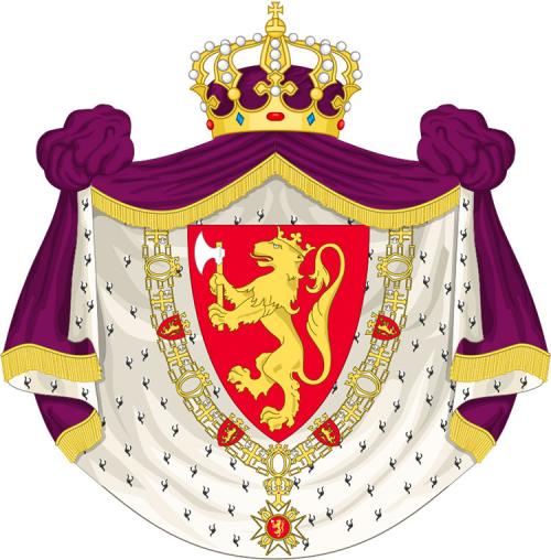 Цветок символ Норвегии. Флаг и герб Норвегии