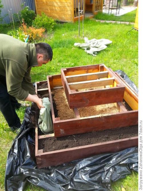 Грядка пирамида для клубники размеры. Клубничная грядка-пирамидка