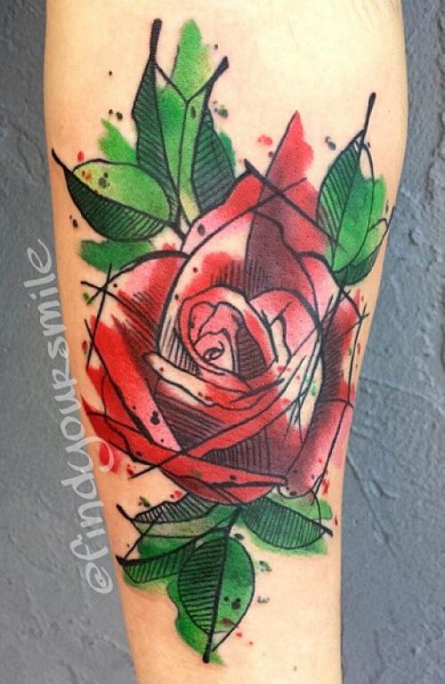 Роза символ тату. Татуировка роза