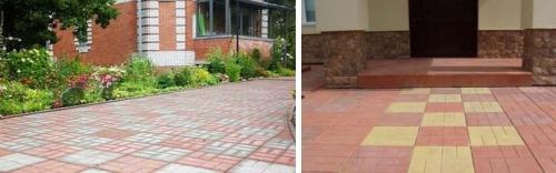 Бетонная плитка 400х400. Вес тротуарной плитки 8 кирпичей 400х400х50