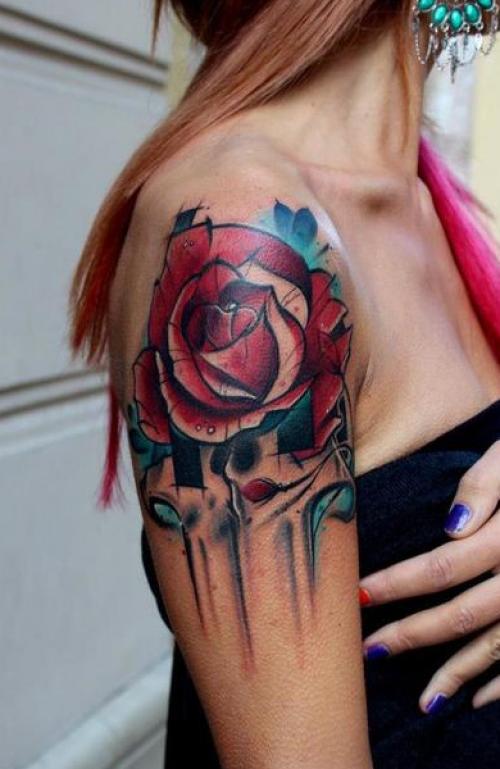 Роза символ тату. Татуировка роза