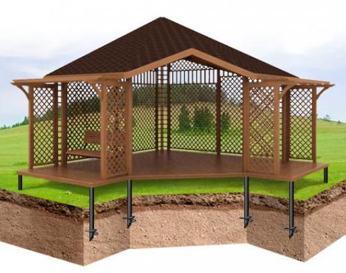 Чем закрыть беседку от дождя и ветра. Конструкционные особенности закрытых беседок