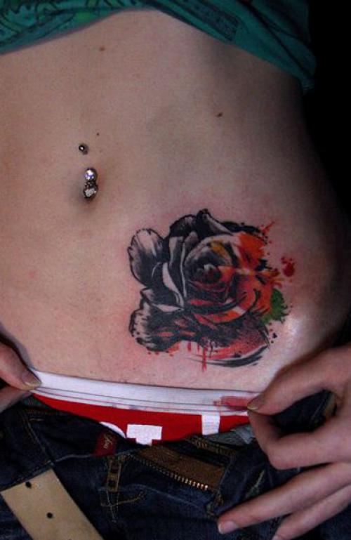 Роза символ тату. Татуировка роза