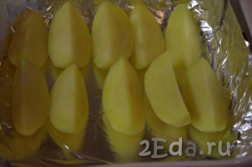 Картофель в духовке с майонезом и сыром. 06