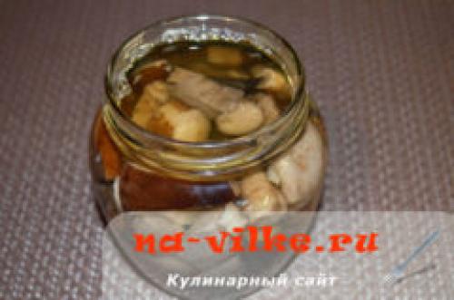 Рецепт маринованных подберезовиков и подосиновиков. Ингредиенты: