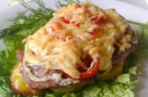 Картошка в духовке с сыром и майонезом и помидорами. Рецепт мяса с картошкой, помидорами и сыром в духовке