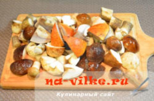 Рецепт маринованных подберезовиков и подосиновиков. Ингредиенты: