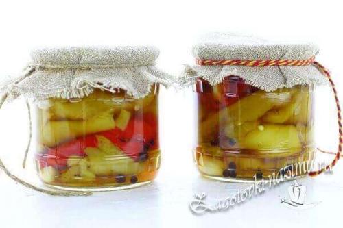 Печеный перец на зиму без стерилизации. Процесс приготовления: