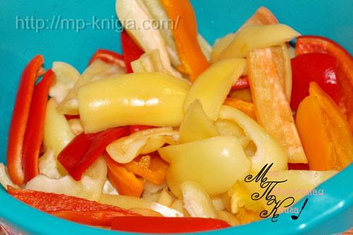 Перец в сладкой заливке с чесноком. Болгарский перец в сладкой заливке с чесноком