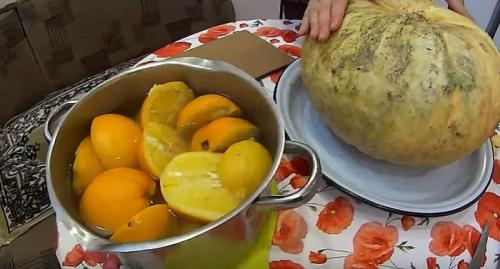 Тыквенный сок с апельсином и лимоном. Тыквенный сок на зиму с апельсином и лимоном