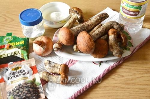 Маринование подосиновиков и подберезовиков. Рецепт маринованных подосиновиков и подберёзовиков . 01