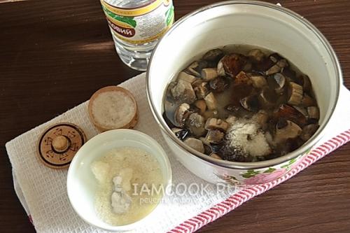 Маринование подосиновиков и подберезовиков. Рецепт маринованных подосиновиков и подберёзовиков . 08