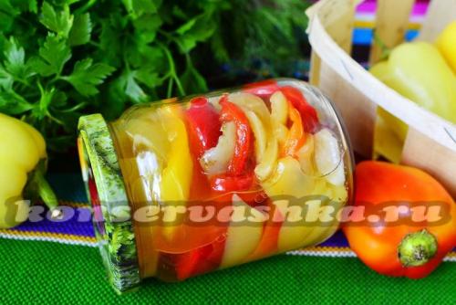 Перец в сладкой заливке с чесноком. Рецепт 5: маринованный перец с чесноком на зиму