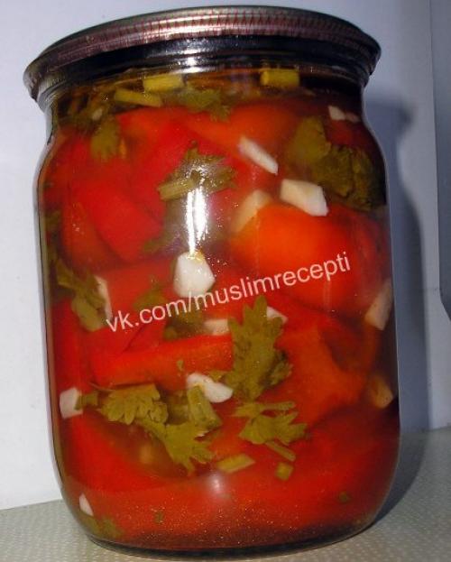 Болгарский перец с чесноком и петрушкой на зиму рецепты. Болгарский перец, маринованный с петрушкой и чесноком на зиму 24