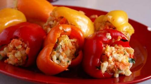 Сколько хе в фаршированном перце. Фаршированный перец на пару