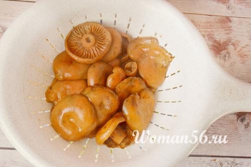 Рыжики в сметане. Жареные рыжики со сметаной