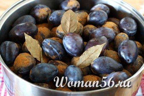 Сливы маринованные по кавказски. Слива маринованная на зиму. Рецепт с фото